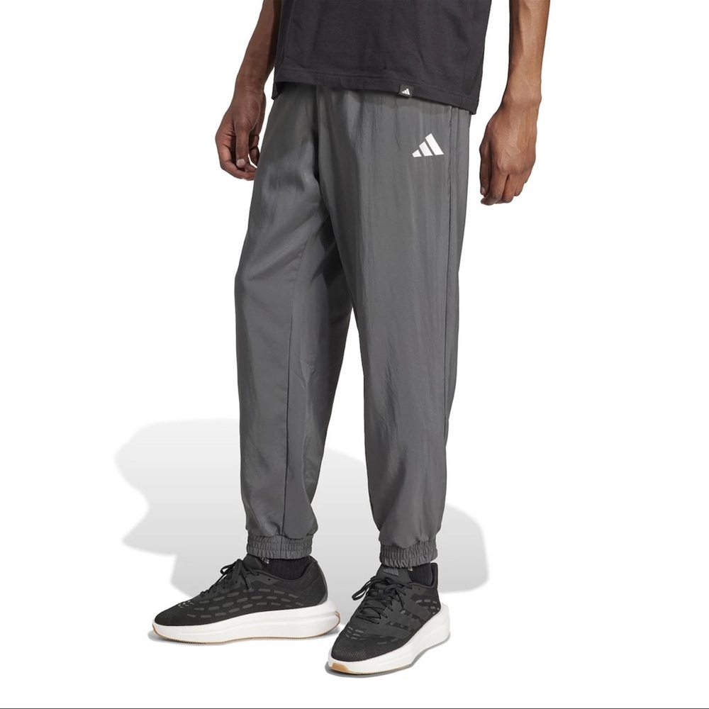 2 Pairs of Adidas Gray Sweatpants with Elastic Waistband